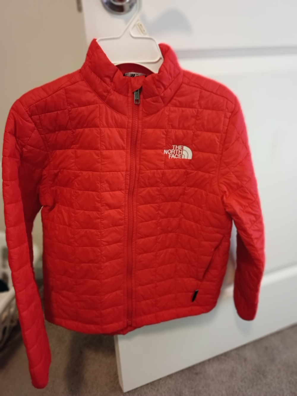 The North Face Kids Red Quilted Puffer Jacket